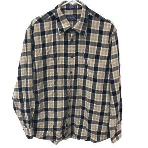 Pendleton Men's Vintage Long Sleeve Plaid Shirt Multicolor Size XL‎